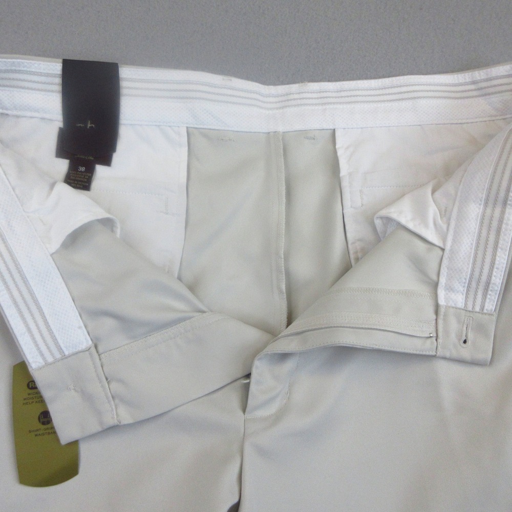Greg Norman Shorts Men 38 White NWT Tasso Elba Microfiber Golf Chino Performance - Picture 5 of 10